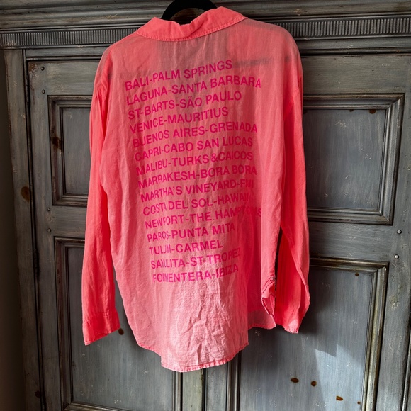 Sundry Destination Cotton Pink Shirt Size 3 (L) - Picture 8 of 8